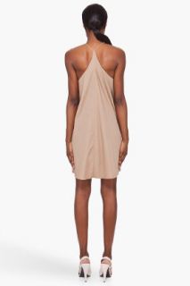3.1 Phillip Lim Taupe Folded Neckline Dress for women