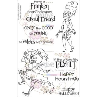 Clear Stamps 4X6 Sassy Halloween Today $12.99
