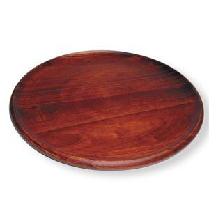 Rubber Wood Lazy Susan with Lip   16 Inch
