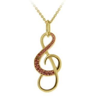 DB Designs 18k and Rose Gold over Silver Champagne Diamond Musical