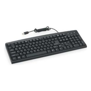 Approved Vendor 3CPW6 Standard USB Keyboard, Black