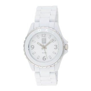 Roxy Womens W205BR WHT Jam Plastic Silver Detail Watch Watches