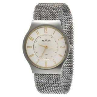 Skagen Mens Crystal accented Stretch Mesh Strap Watch Today: $79.99
