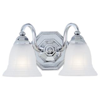 Finitude Chrome and Etched Glass 2 light Wall/ Bath Fixture Today $