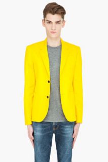 Marc By Marc Jacobs Lemon Yellow Harvey Twill Blazer for men