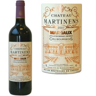 Château Martinens   Margaux   Cru Bourgeois   Millésime 2007   Vin