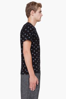 Robert Geller Black Polka Dot Print T shirt for men