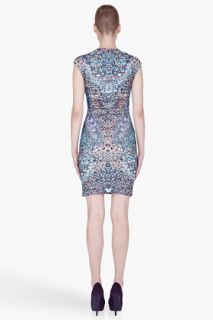 McQ Alexander McQueen Teal Mirage Print Dress for women