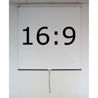 Ecran de projection manuel 240 x 142 cm bords noirs – Format 169