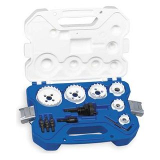 LENOX 30878 500CHC Hole Cutter Kit, 7/8 to 2 1/2 In, 15 Pc