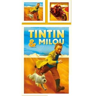 Parure de couette enfant 200x140 Tintin Desert   Achat / Vente PARURE