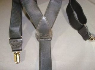 Tuxedo Black Formal Suspenders in Y back with Gold Clips