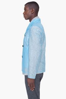 3.1 Phillip Lim Pale Blue Mac Raincoat for men