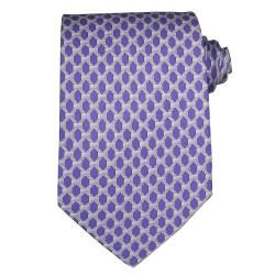 Versace Mens Geometric Diamond Silk Tie