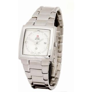 Swiss Military Mens Big Ben Stainless Steel White Dial Watch