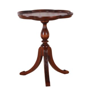 Shangri La Hand carved Wood Scalloped Round Table Today: $136.99 5.0
