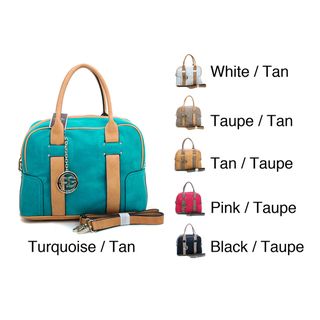 Anais Gvani Womens Two toned Box Satchel Handbag