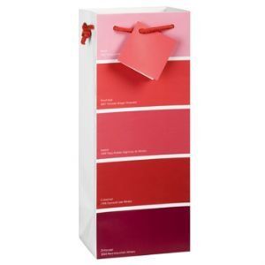 Red Paint Chip Wine Bag