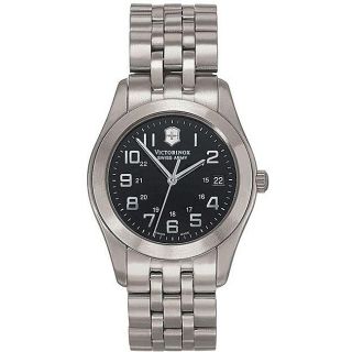 Swiss Army Mens Alliance Titanium Black Dial Watch
