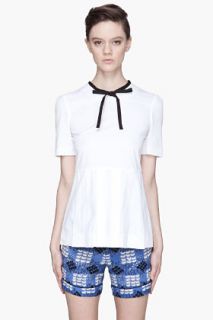 Marni Edition White Pleated Sailor Blouse for women