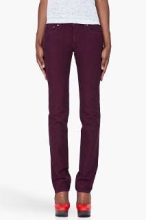 See by Chloé Burgundy Straight Leg Trousers for women