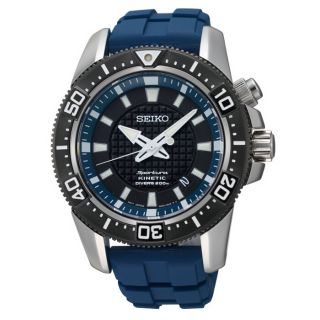 SEIKO Mens Sportura Kinetic Grey/Blue Divers Watch Today: $431.25