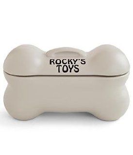 Personalized Dog Bone Toy Storage Box   Small Home