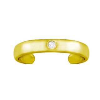 10k Gold Diamond Accent Toe Ring