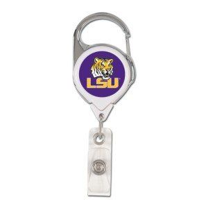 LSU Tigers Retractable Premium Badge Holder: Sports