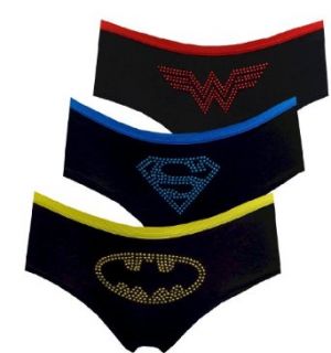 DC Comics Super Powers 3 Pack Hipster Briefs for women