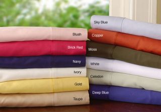 300 tc Solid Sateen Combed Cotton Sheet Set