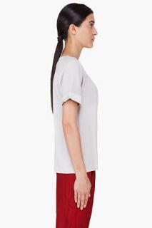 Marc By Marc Jacobs Grey Milla Crepe Blouse for women