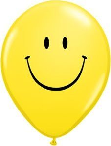 11 Inch Smiley Face Latex Balloons