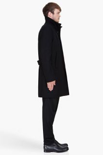 Givenchy Black Wool cashmere Officer Coat for men