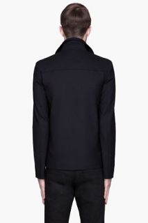 Saint Laurent Deep Navy Double breasted Caban Jacket for men