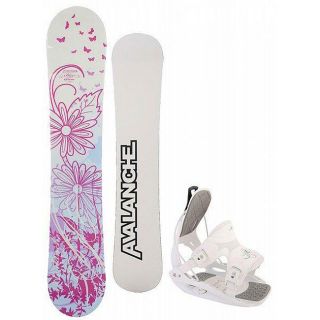 Avalanche Bliss Womens 140 cm Snowboard with Flow Muse Bindings