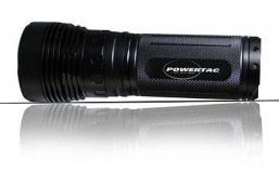PowerTac X3000 LED Flashlight 3000 Lumens, Uses 3 by 18650