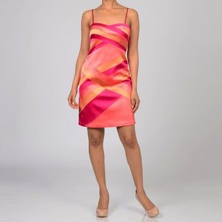 Decode 1.8 Womens Colorblocked Sweetheart Dress
