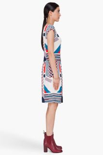 Marc By Marc Jacobs Cream Tinka Print Dress for women