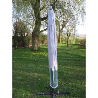 JARDINS DHIVER Housse pour parasol 160 cm avec zip, en polyéthylène