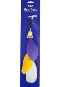 Lsu Tigers Team Color Feather Hair Clip: Sports & Outdoors