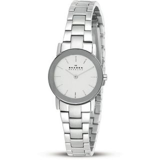 Skagen Womens Stainless Steel White Dial Watch Today $78.99