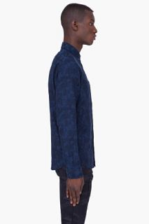 Wings + Horns Navy Camouflage Shirt for men