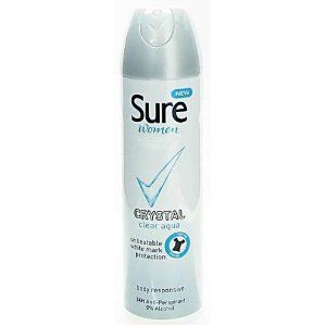 Sure Crystal Clear Aqua Deodorant   250ml Health