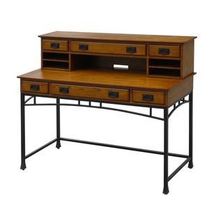 Home Styles Craftsman Executive Desk and Hutch