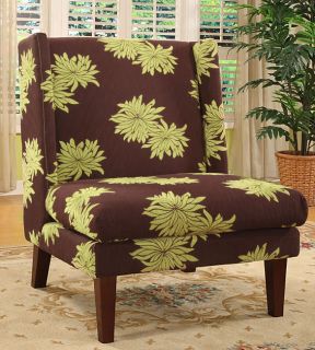 Reese Lime Blooms Chair