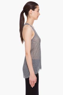 Helmut Heather Grey Voltage Tank Top for women