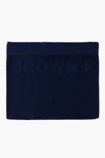 Orlebar Brown Navy Baron Beach Towel for men