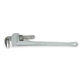 Westward 1XJZ2 Straight Pipe Wrench, Aluminum, 36 in.