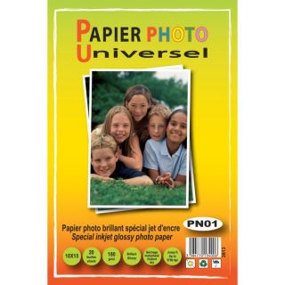 Pack papier 20 feuilles 10x15 180gr   Achat / Vente PAPIER PHOTO Pack